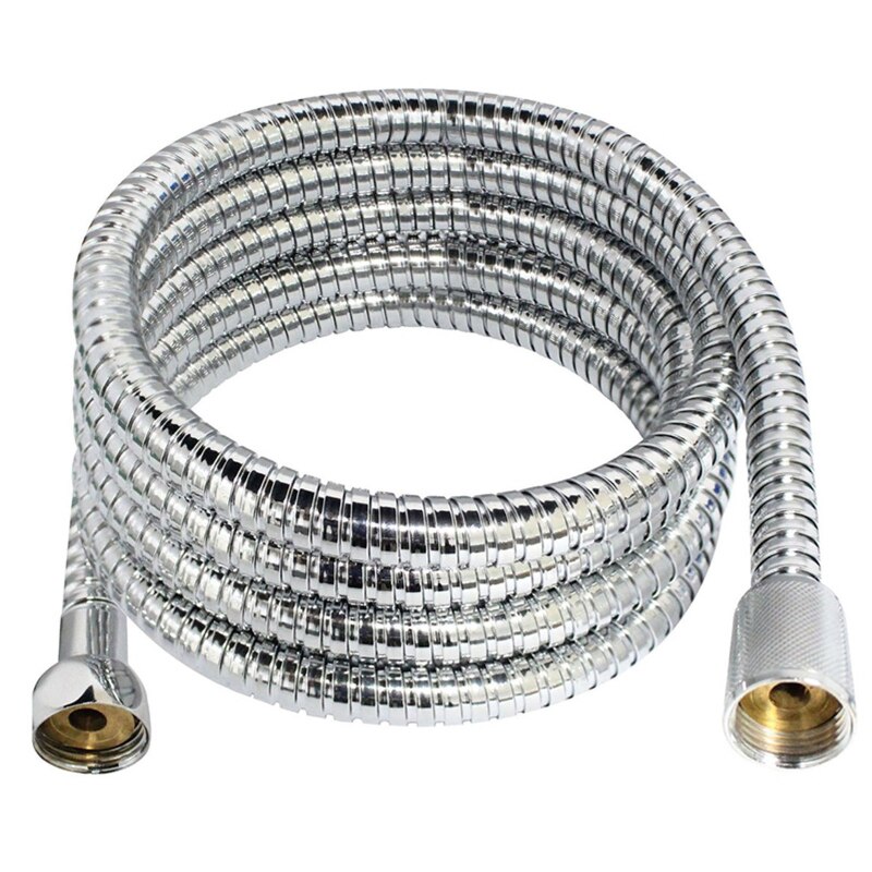 Flexible Shower Head Hose Gasket Stainless Steel Bathroom Bathtub Shower Head Encryption Leakproof Anti-rust Hose Fixed Pipe