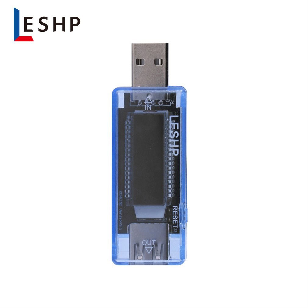 USB Current Voltage Charger Power Bank Capacity Tester Meter with LCD ...