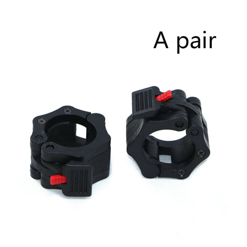 Abrazaderas de barra de pesas de liberación rápida, Clips de barra de pesas olímpica para levantamiento de pesas y entrenamiento de fuerza, 50mm: Black-A pair