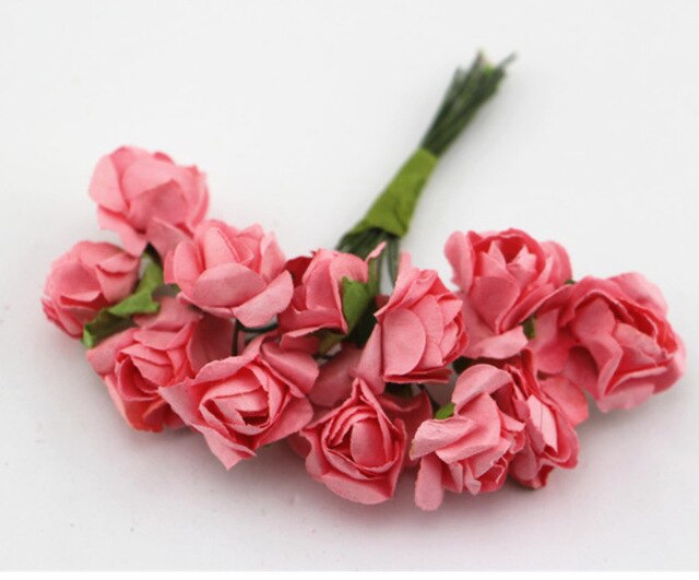 Suef 1Pc Handgemaakte Papier Mooie Bloem Doos Papieren Bloem Simulatie Trompet Rose Bruiloft Decoratie Bloemen @ 3: E 1pc