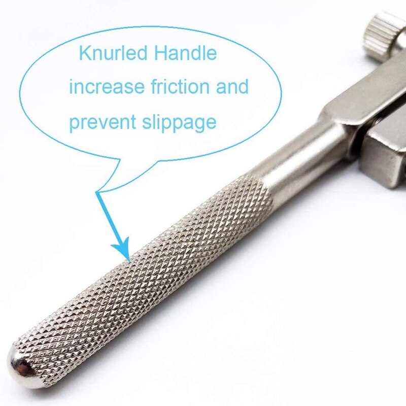 7Pcs 7.7Inch Long T-Handle Ratchet Tap Holder Adjustand Wrench with M4-M12 Machine Screw Thread Metric Plug Tap