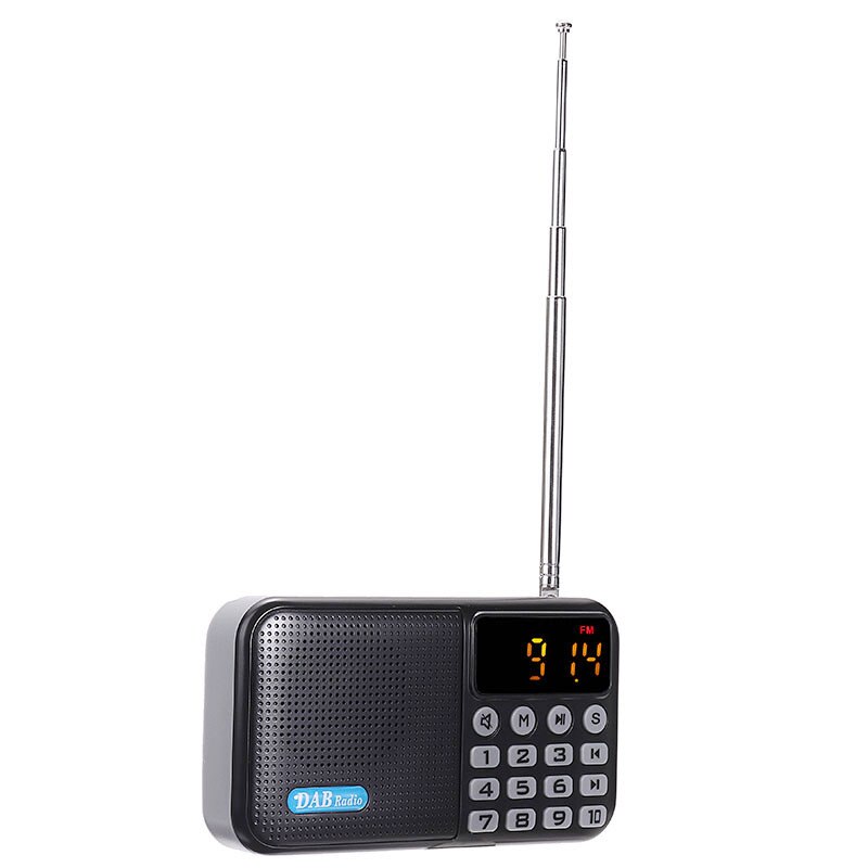 Portable Mini Digital Radio Receiver Handheld Digital DAB+FM+USB+TF Card Speaker MP3 Player Speaker Rechargeable