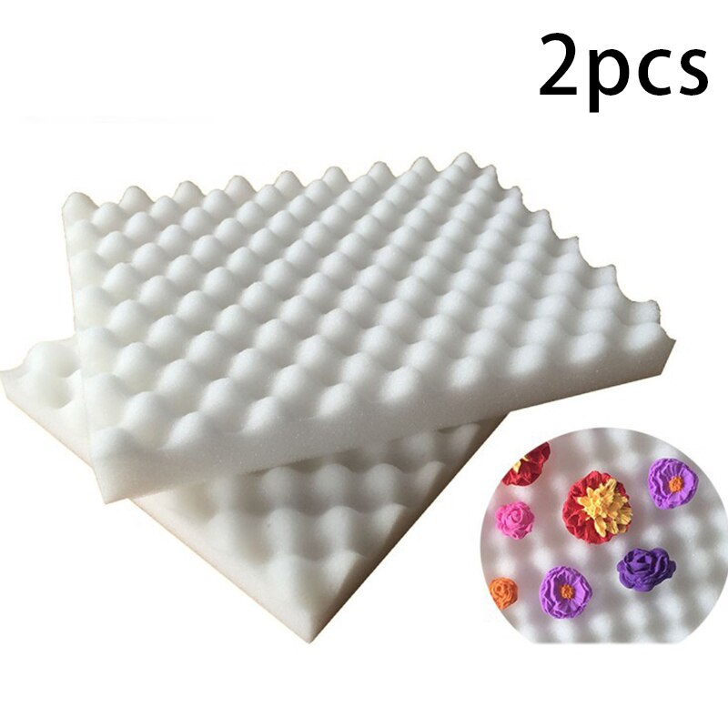 2pcs/Lot Fondant Cake Food Grade Foam Mat Sugar Pastry Shaping Sponge Pad Wave Dessert Sugar Flower DIY Decoration Drying Tools