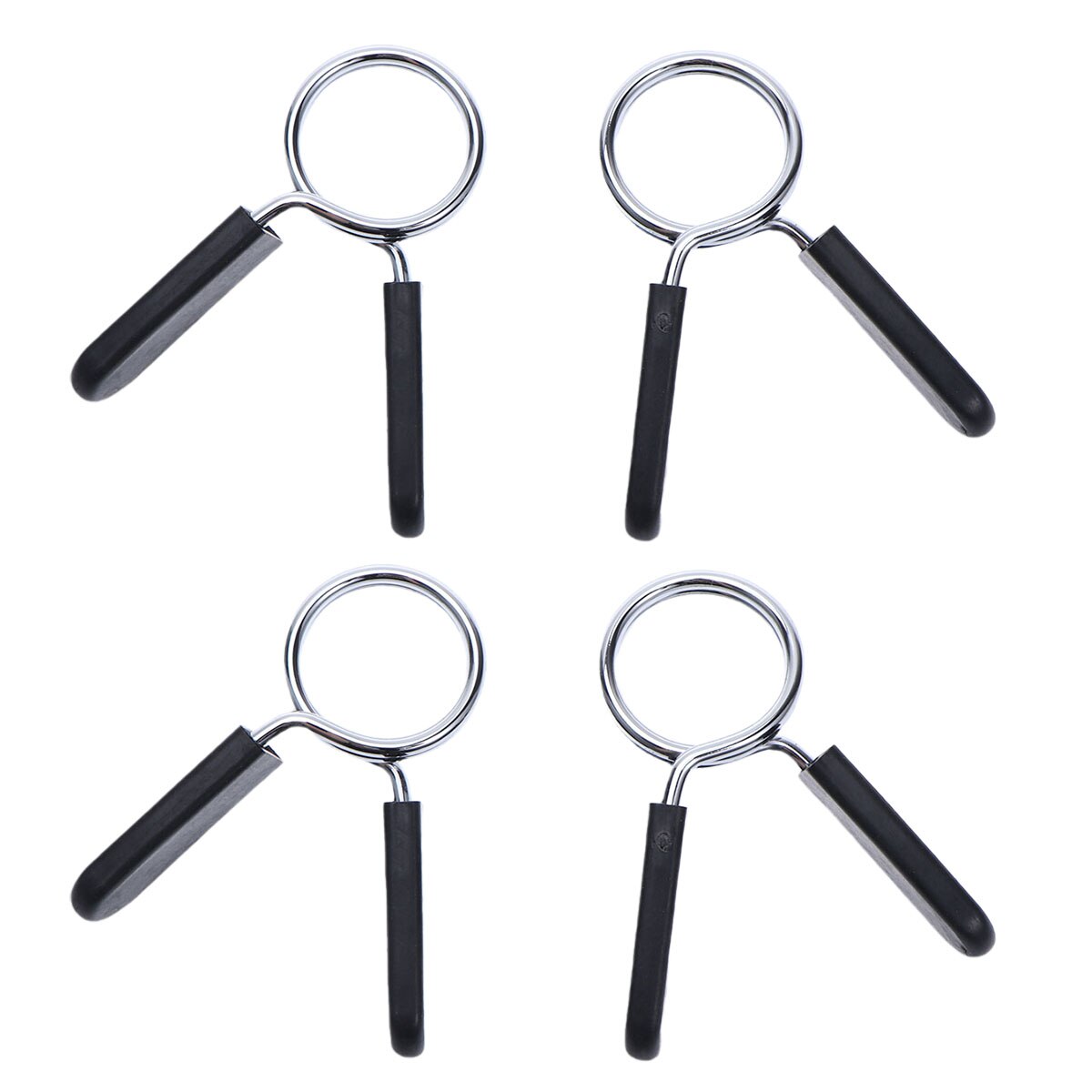 4 Uds. Mancuernas de 28mm, pinzas para mancuernas, collarines con Clip de resorte para levantamiento de pesas, ajuste cruzado, levantamiento de pesas, gimnasio