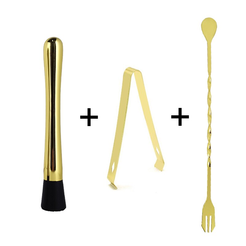 Set Da Cocktail 22 Pezzi Da 750 Ml, Con Shaker Boston, Jigger, Colino, Bar Spoon E Supporto Portabottiglie, Accessori Per Barista