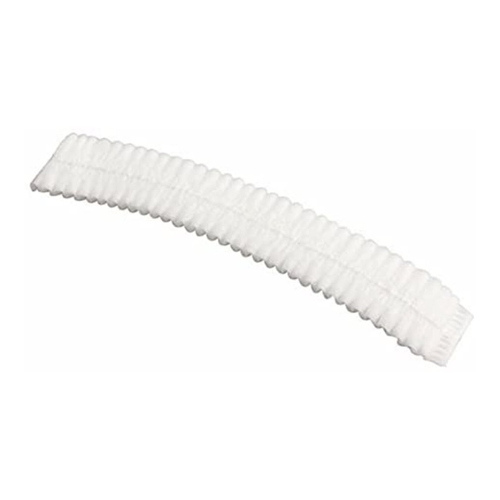 100Pcs Disposable Hat Round Non-Woven Headgear Dust-Proof Chef Food Factory Workshop Anti-Hair Fall Cap