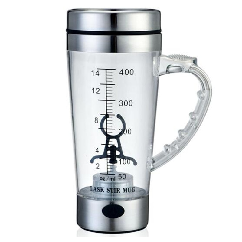 450 Ml Elektrische Automatische Zelf Roeren Mok Eiwit Deporte Shaker Fles Draagbare Beweging Koffie Mengen Water Fles Mok Cup