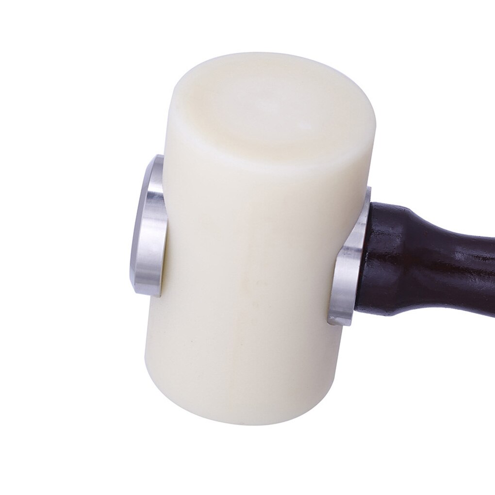 Leather Carving Hammer DIY Craft Cowhide Punch Cutting Nylon Hammer Tool with Wood Handle