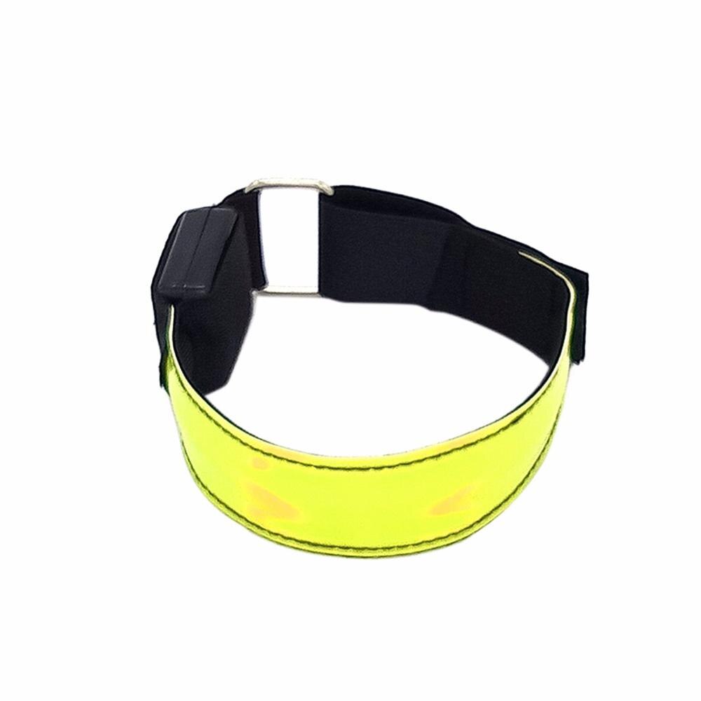 Brazalete LED Slap luces brillo banda correa para correr ciclismo Jogging paquete de 4 brazalete luminoso banda deportiva para Fitness al aire libre: Amarillo