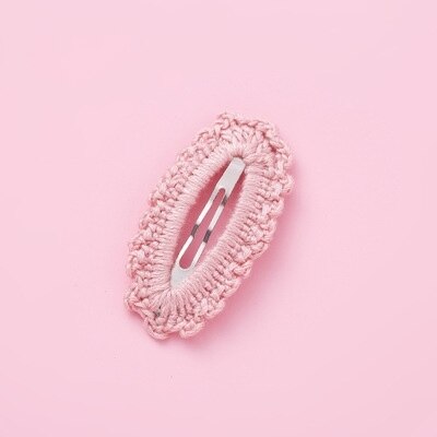 Qxmy meninas hairpins grampo de cabelo bebê pino crianças doces cor headwear crianças acessórios bonitos bandana: pink