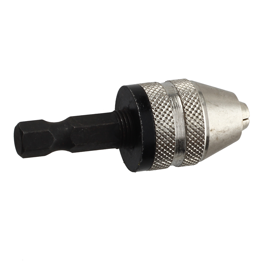 CNIM Silver+Black 6mm Keyless Drill Bit Chuck Quick Change Adapter Converter Hex Shank Mini Drill Chuck