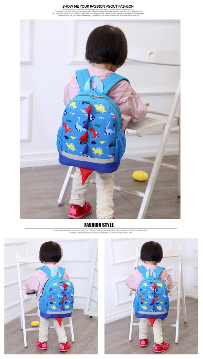 Cute Dinosaur Toddler Backpack Schoolbag Kindergarten Preschool Backpack for Boys Girls Lightweight Kids Bags mochila infantil