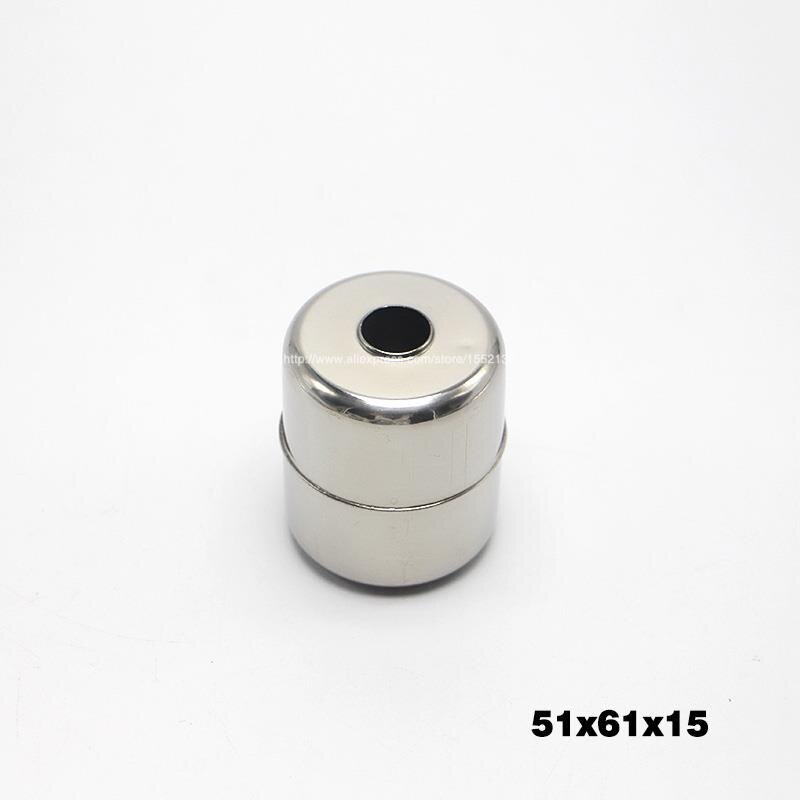 1 stuk 51*61*15mm magnetische roestvrijstalen vlotterballen voor waterniveau vlotterschakelaar