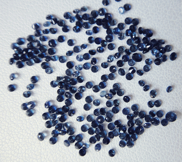 Natural Sapphire loose beads for jewelry making round cut,bright and clean DYI mian stone