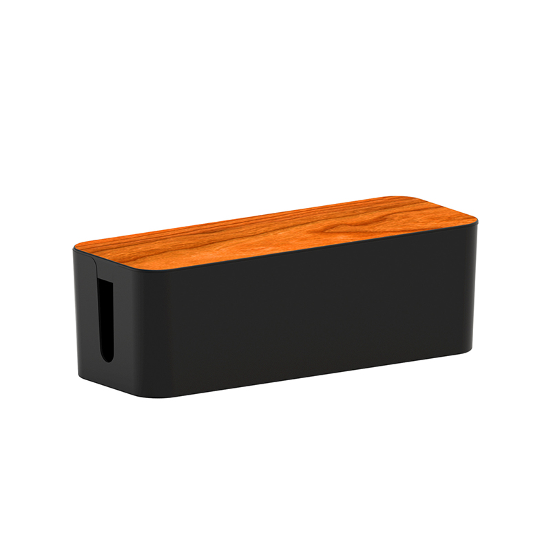 Boîte de rangement de cordon pour cacher le protection contre les surtensions sur le bureau ou le sol, prise de chargeur, bac de stockage de ligne réseau: S / Rouge
