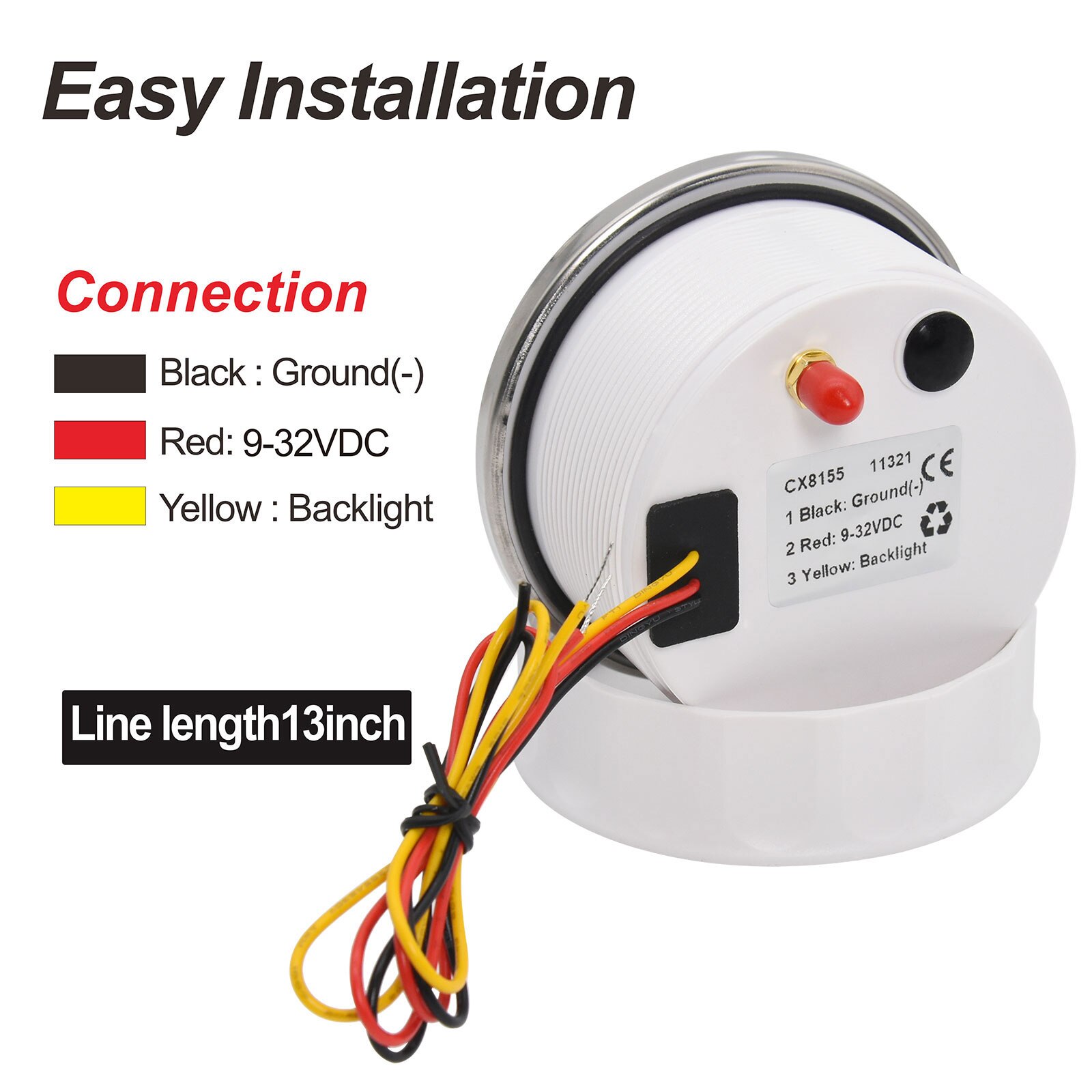 HD 85mm GPS Speedometer 30 60 80 120 160 200 MPH Waterproof Speed Gauge for Mairne Yacht Boat Car Truck 7 Colors Backlight 9-32V