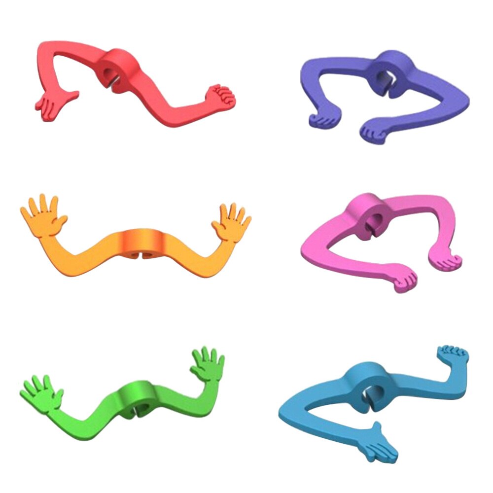 6pcs Silicone Charade Hands Shape Glass Marker Dri... – Grandado
