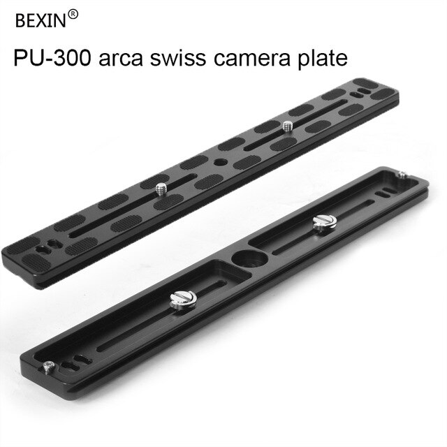 Camera Quick Release Plaat PU120/PU150/PU200/PU300 Metalen Beugel Statief Monopod Met 1/4 "Schroef Voor statief Balhoofd Arca Swiss: PU300
