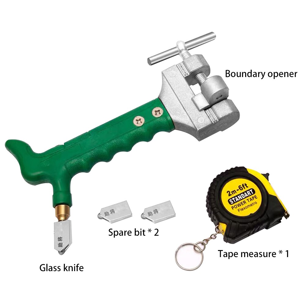 Glass Cutter Diamond Cutting Hand Tools Pro Steel Cutting Head Manual Glass Cutter Ceramic Tile Cutting Device Opener