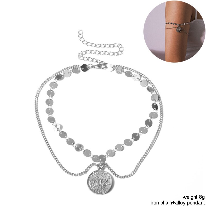 Youvanic boho åben krystal sol stjerne måne arm armring kvinder vintage guld manchet armbånd armbånd skinnende kvinde smykker 0116: B1133-2