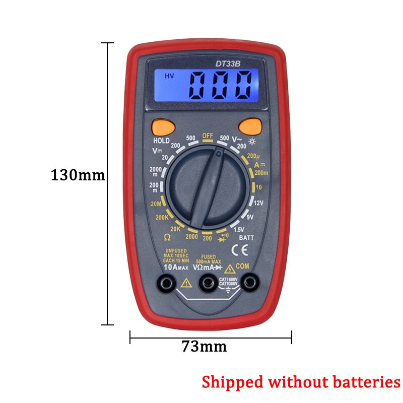 DT33B Multimeter Voltage Resistance Capacitor DC/AC Testing Electrical Instruments and Meters-1