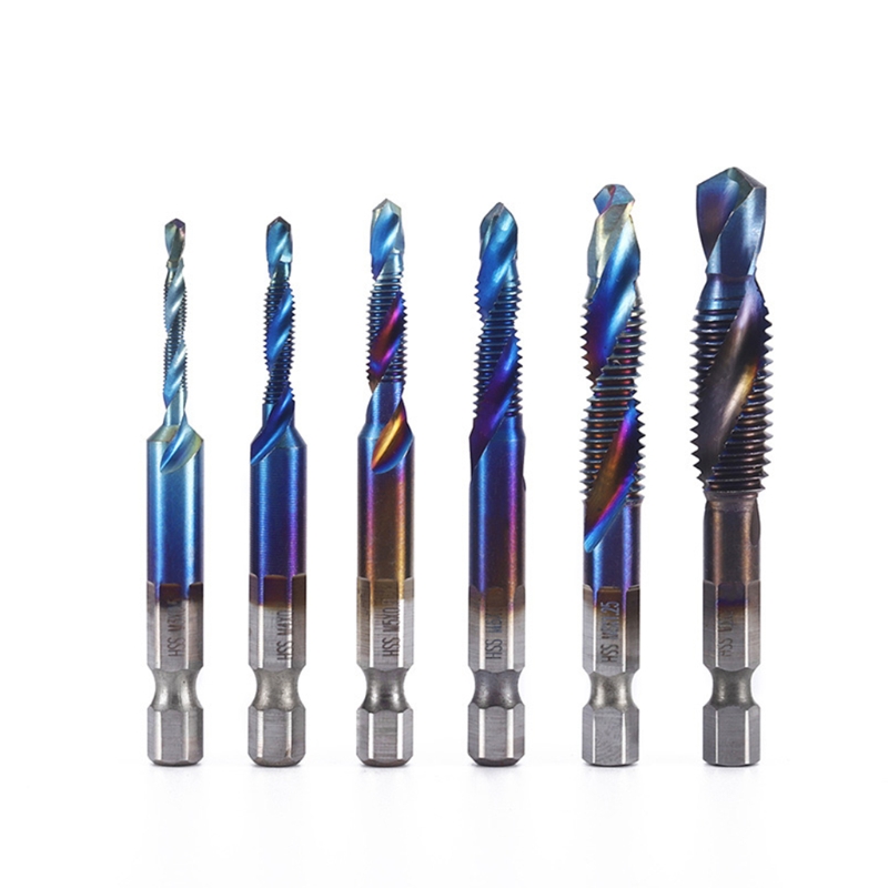 HSS Combination Drill &amp; Tap Bit Set Drill Tap Bits Set Screw Tapping Bit Tool: C