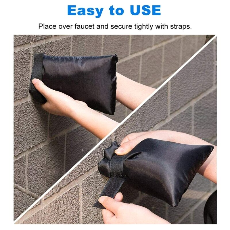 2 PCS Outside Tap Cover Jacket Insulated Protector Thickened Outdoor Tap Cover From Freezing Waterproof Thermal Tap Jacket