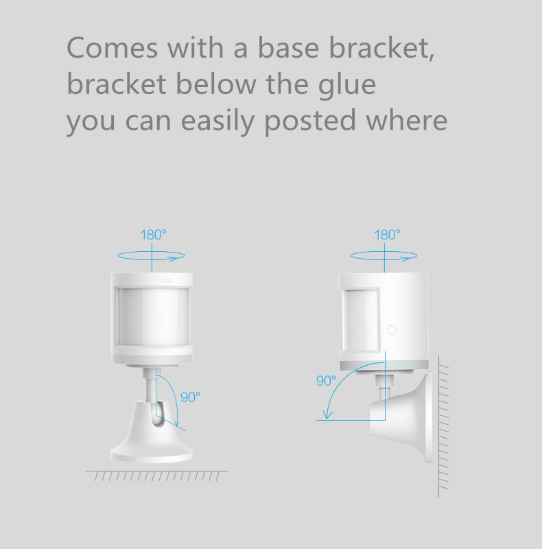 Xiaomi Aqara Body Sensor & Light Intensity Sensors ,ZigBee wifi Wireless Connection Work for xiaomi smart home Mi home APP