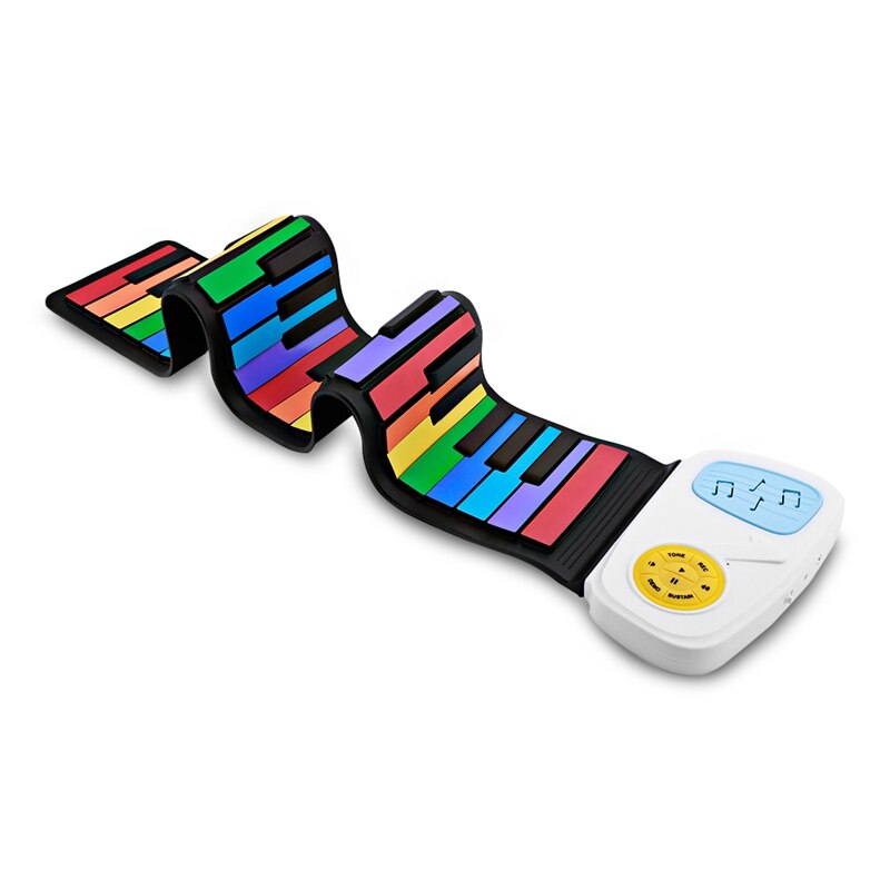 Multi Style Portable 49 Keys Flexible Silicone Roll Up Piano Folding Electronic Keyboard For Children Student