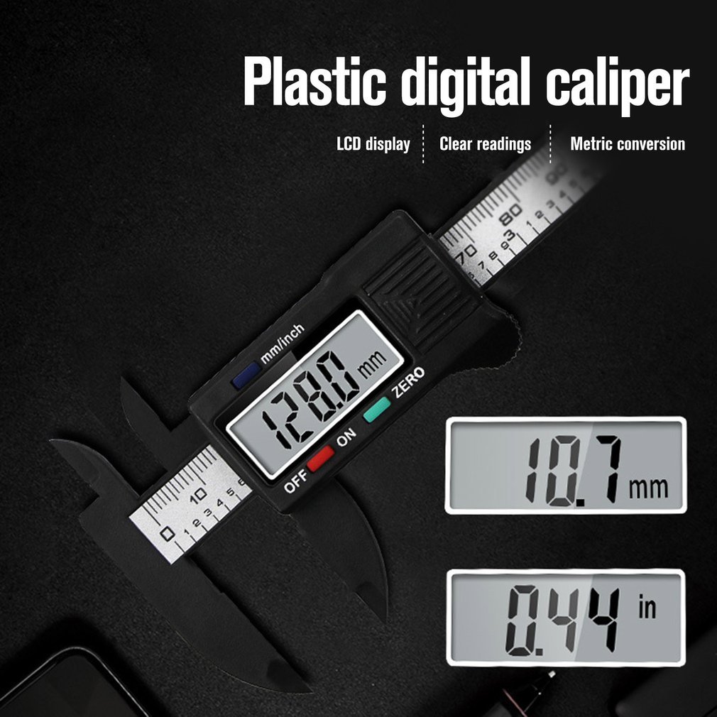 Regla de herramienta de Calibre Vernier Digital LCD electrónica de precisión de 0-100mm, herramientas de medición, Calibre Vernier