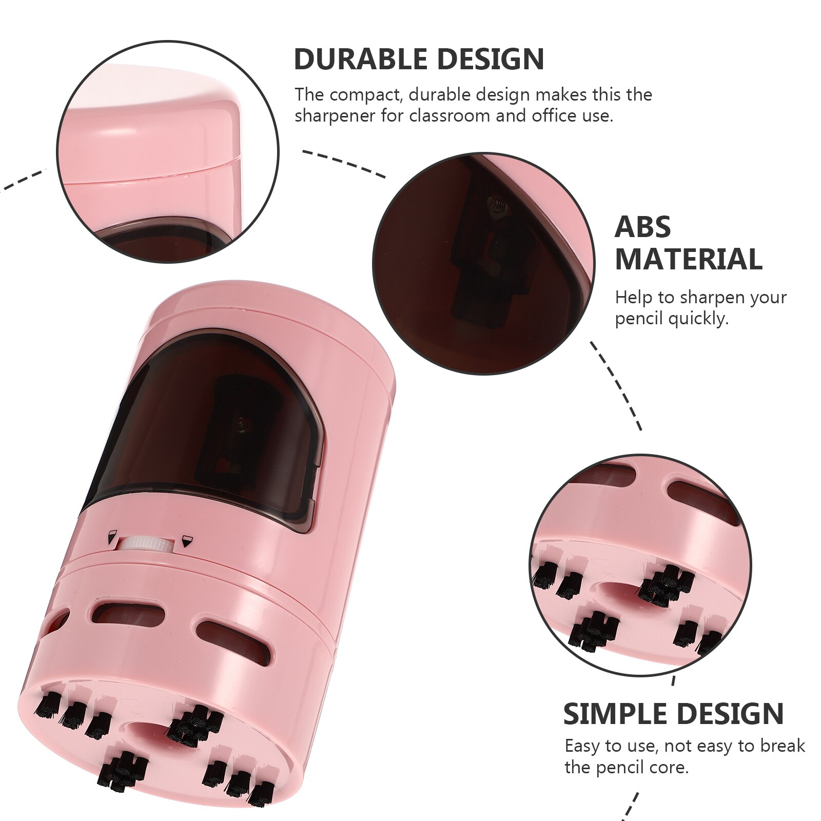 Electric Pencil Sharpener Battery Operated Sharpener Dust Collector Stationery
