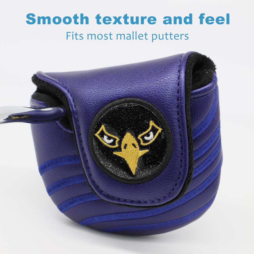 Golf Putter Cover Golf Mallet Head Covers with Lux... Grandado
