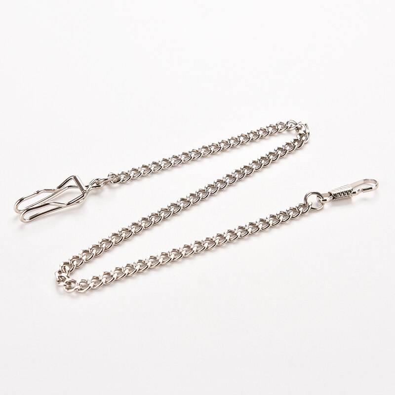 5 farver lommeur kæde til antik kvarts kvinder mænd vintage lommeur bronze legering kæde: Hvid