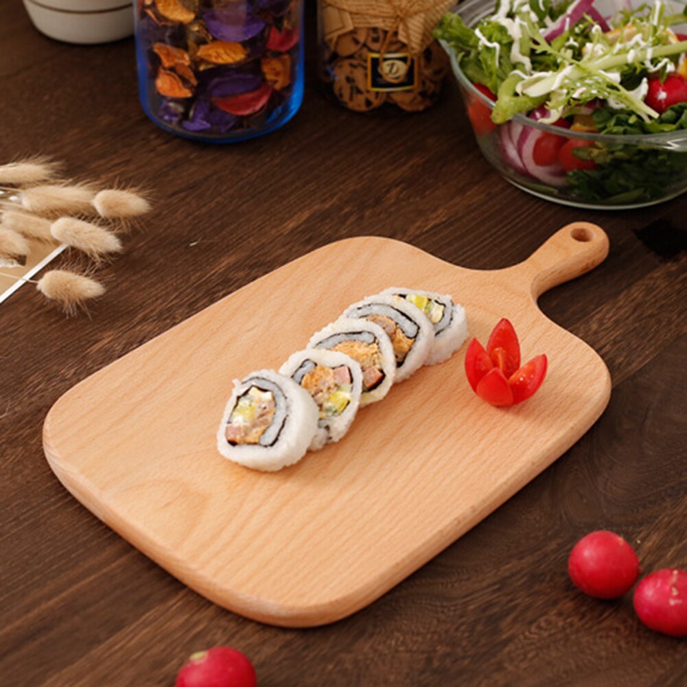 Kitchen Chopping Board Wood Food Plate Pizza Bread Fruit Hanging Cutting Plate Board Non-slip Kitchen Board