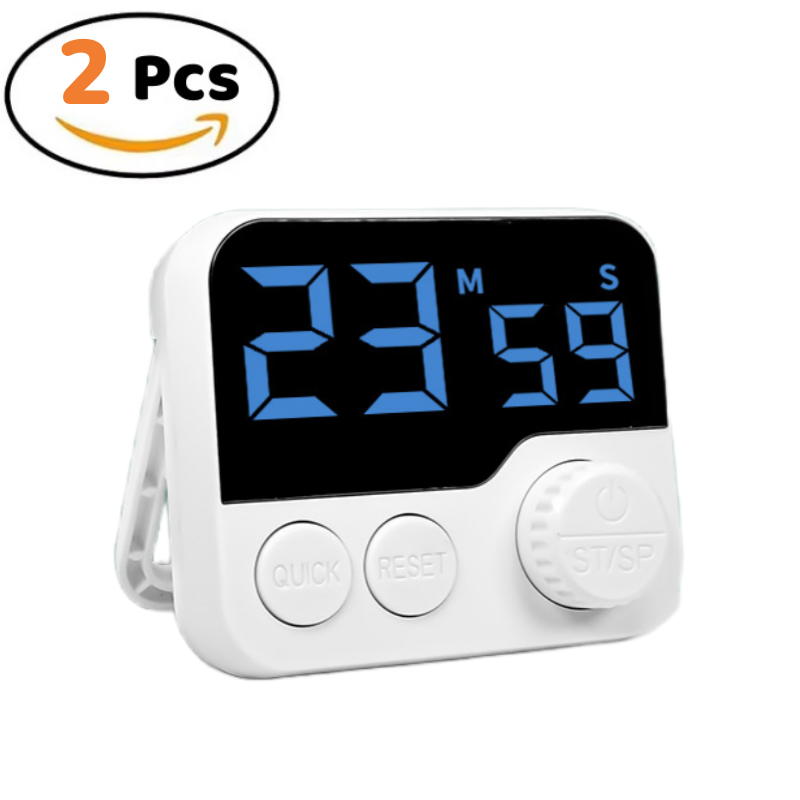 Rotate Digital Visual Timer for Kitchen & Study，100min Study&kitchen Cute Egg Timer with Magnetic Back for Shower Yoga Oven: GRAY