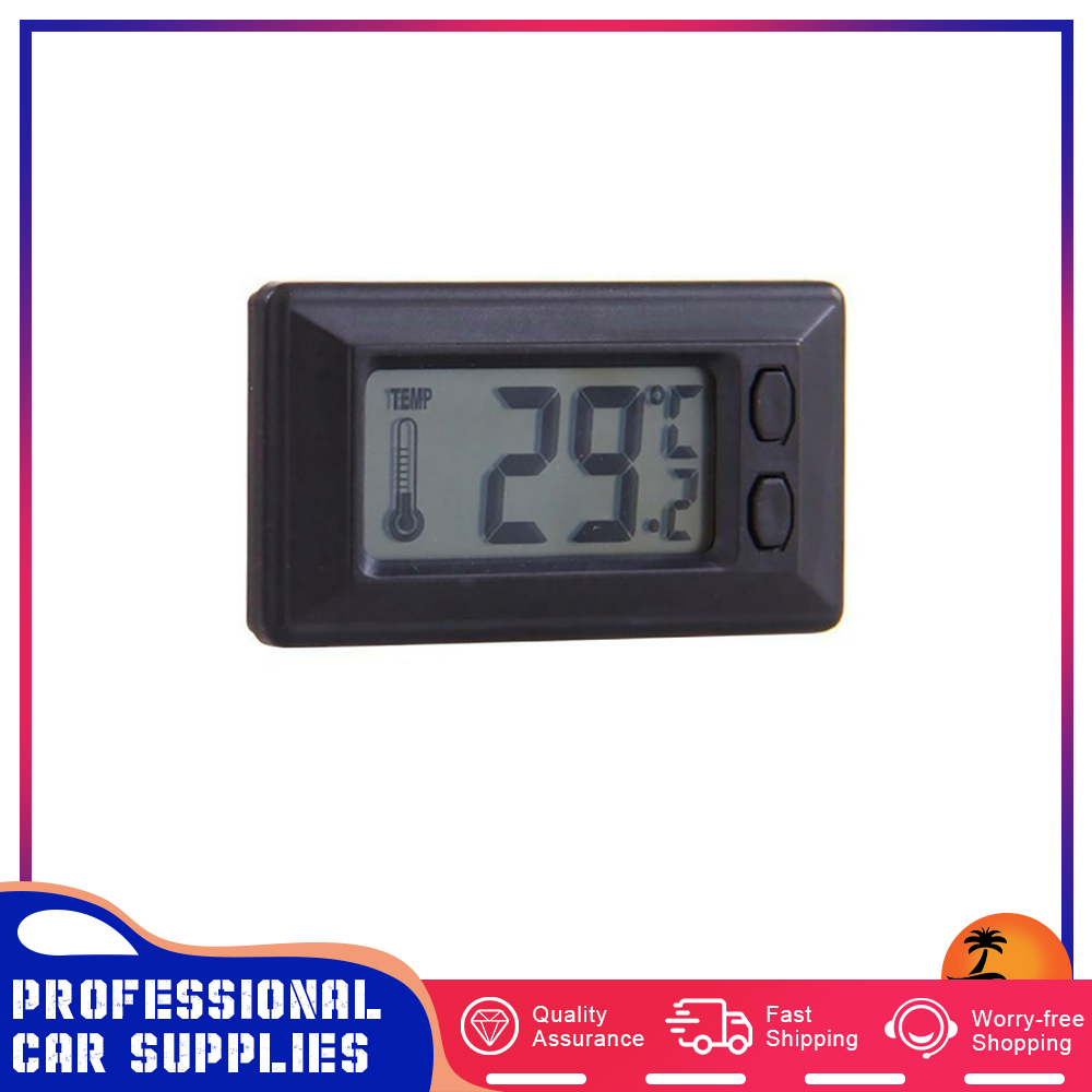 3 In 1 Digital Thermometer Time Date Clock LCD Display Auto Digital Thermometer Car Stying RV Camper Accessories Universal