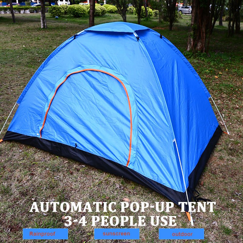Backpacking Camping Tent Lightweight 3-4 Person Tent Double Layer Waterproof Portable Aluminum Poles Travel Tents