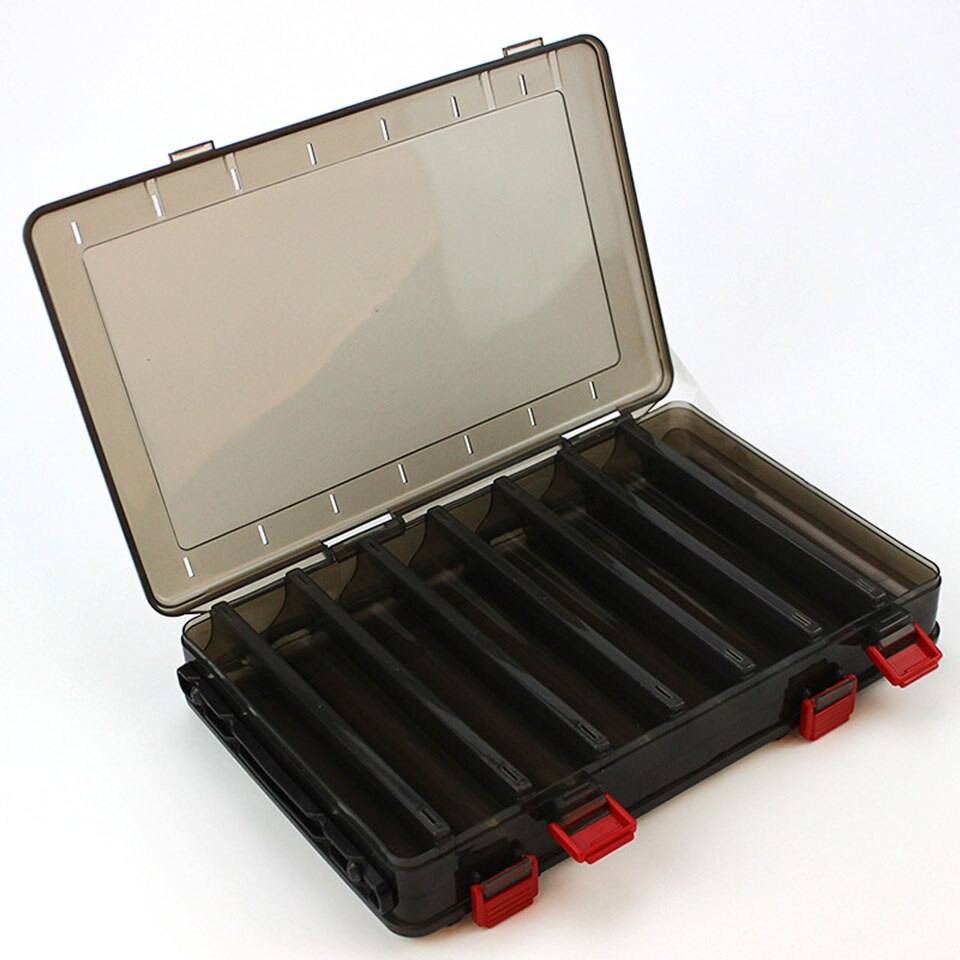 Double side 14 Compartments Fishing lure box Multifunctional Fishing Box Hooks Spoons Storage Boxes Lure Box Fishing Tackle