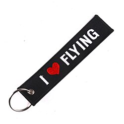 Tag Bagagli Trave Accessori con Rimuovere Prima Del Volo Del Ricamo Portachiavi Key Tag Regalo Speciale per Gli Amanti di Aeronautica: 8