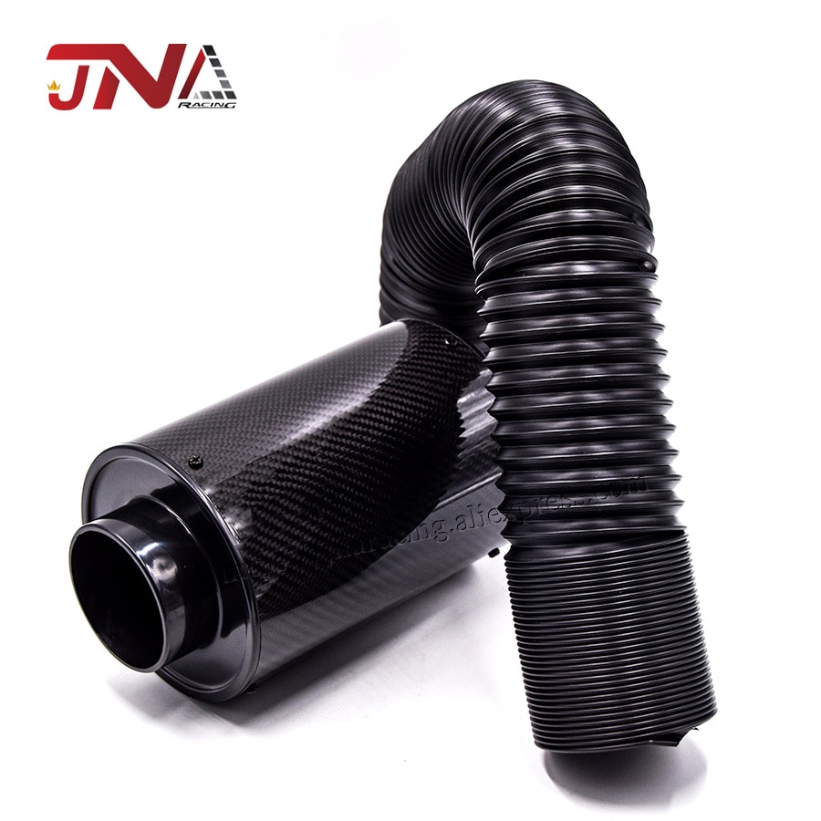 JDM Carbon Fiber Air Filter Box Air Intake Kit