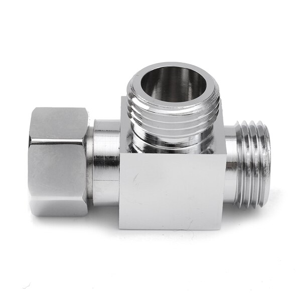 Válvula desviadora de ducha de latón de 1/2 pulgadas de 3 vías, adaptador en T para cartuchos para grifo de baño, piezas de repuesto