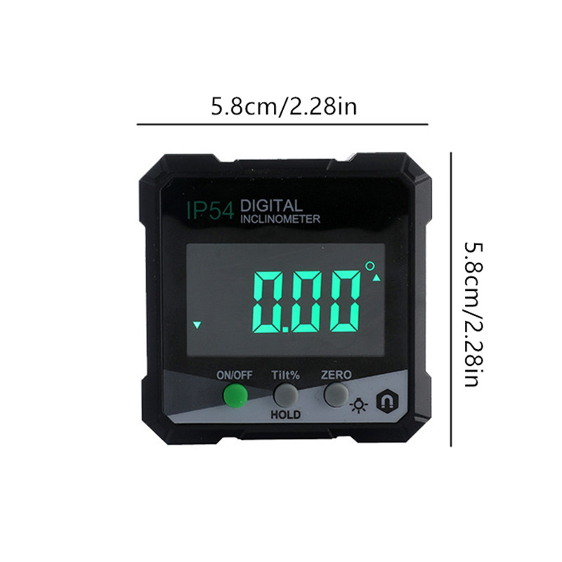 Miniaturowy LCD Cyfrowy Inklinometr Kątomierz Magnetyczny Miernik Kąta Sklonu Elektroniczny Goniometr Dokładny Pomiar Kąta