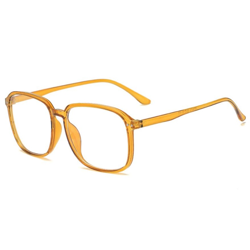 Con marco grande gafas graduadas para miopía mujeres hombres ultraligero transparente PC prescripción gafas 0-0,5-1,0-1,5 To-6,0