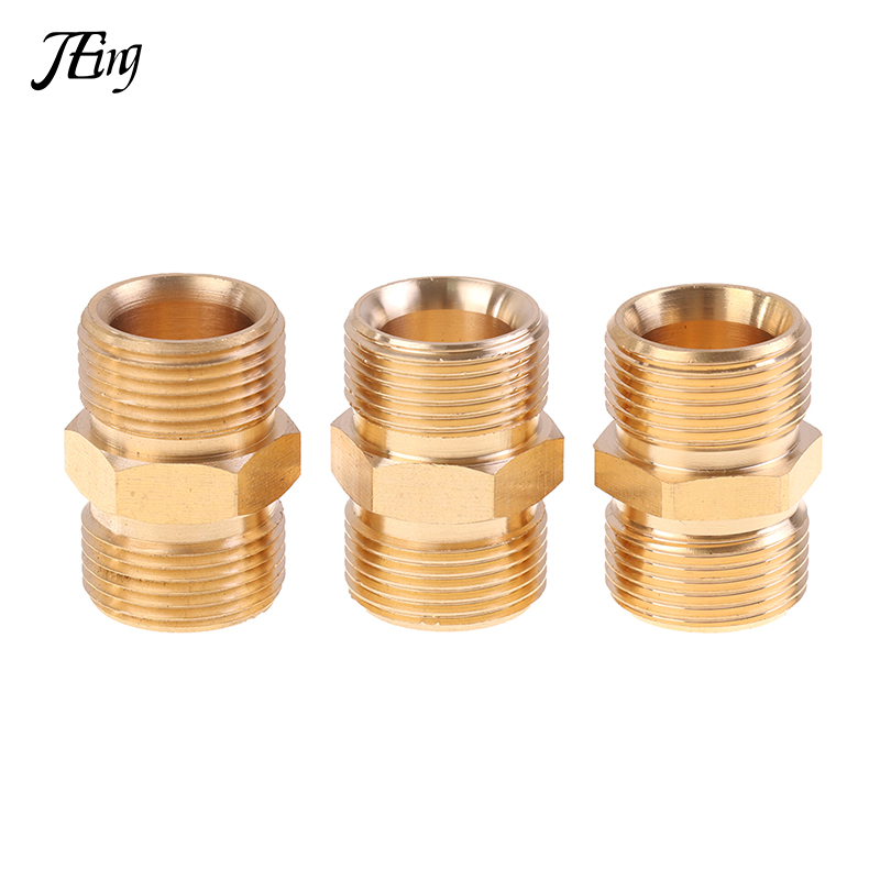 High Pressure Washer Hose Extension Connector Adapter Copper M22 14mm And 15mm Male Thread Female Hose Coupler Adaptor