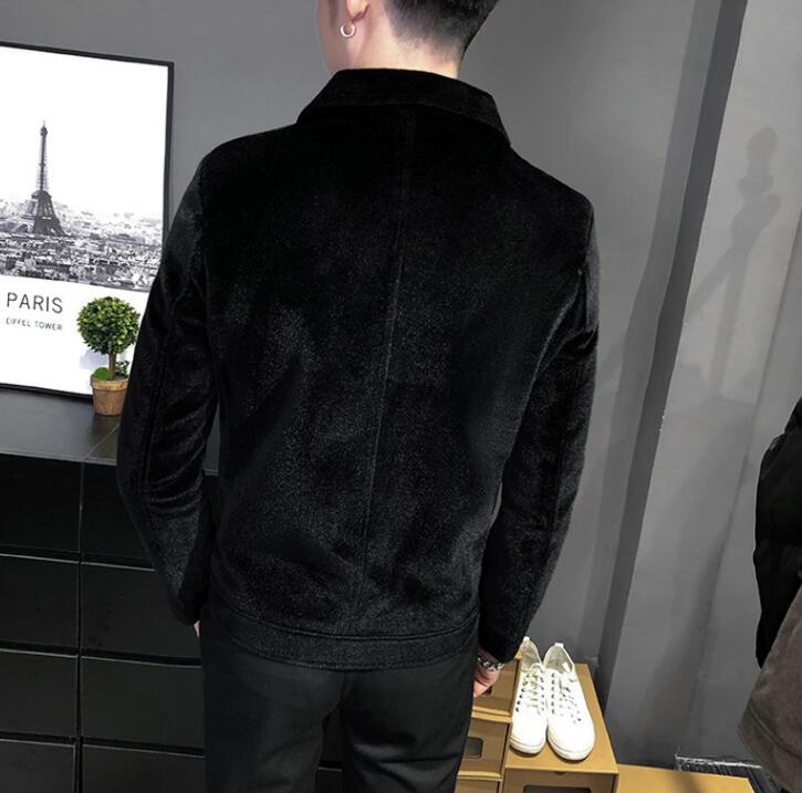 Płaszcz mężczyzna trencz mężczyźni odzież mężczyźni tweedowy płaszcz trencz wełniany płaszcz mężczyźni krótka kurtka Abrigo largo hombre klapa wełniany