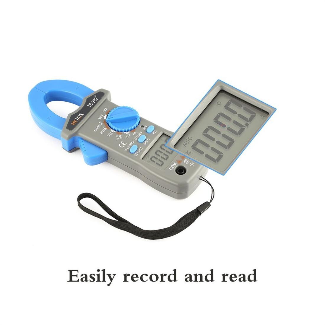 Multímetro digital 400a ac/dc atual braçadeira medidor acm03 mais capacitância frequência tester indução tensão alarme