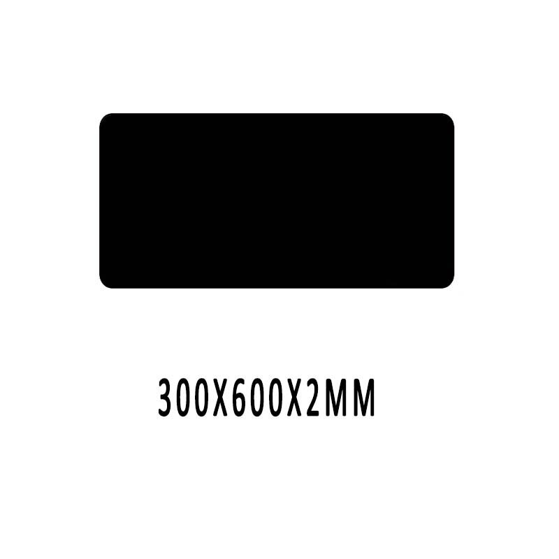 Xgz 1200*600 3mm xxl preto gaming mouse pad grande tapete personalizado engrossado teclado de mesa 4 cores bloqueio borda csgo: 300X600 Black lock