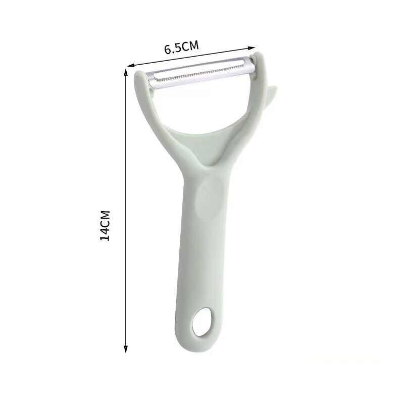 Multifunctional Storage Type Peeling Knife Peeling Knife With Storage Tube Peeler Peeling Apple Supplies Household Peeling Knife: Light green    B