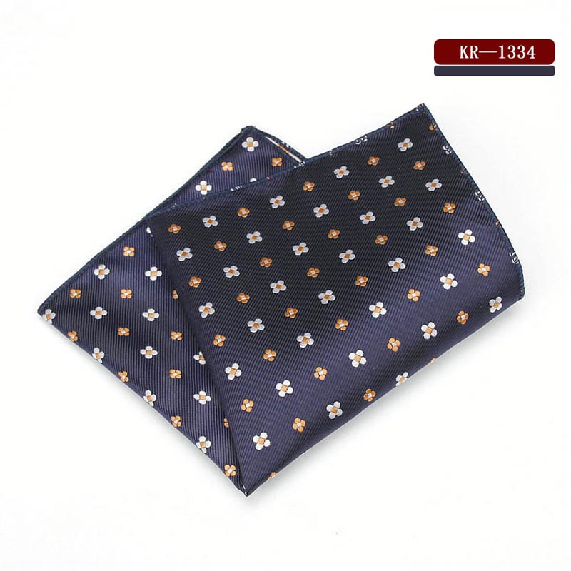 KR1328 Men's Polyester Silk Handkerchiefs Pocket Squares Mixed Patterns Jacquard for Suits Jackets Wedding Party Business: SFKR-1334