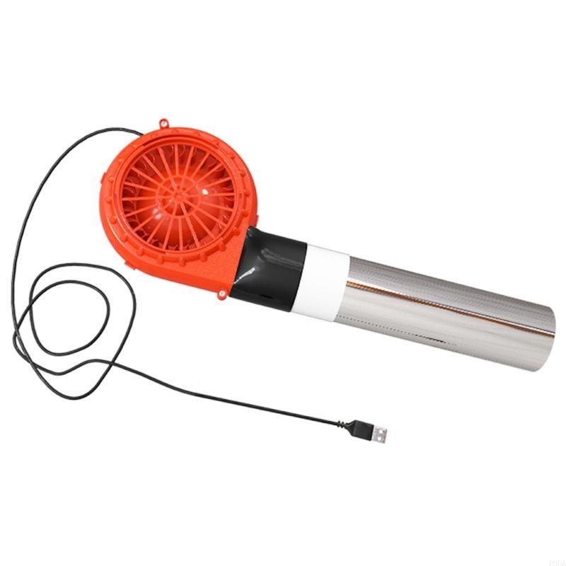 P9FA 5V 1A Zentrifugal Blower Lüfter Barbecue Heizherde USB Angetrieben für Geschwindigkeitsregulierung Stromversorgung: Orange